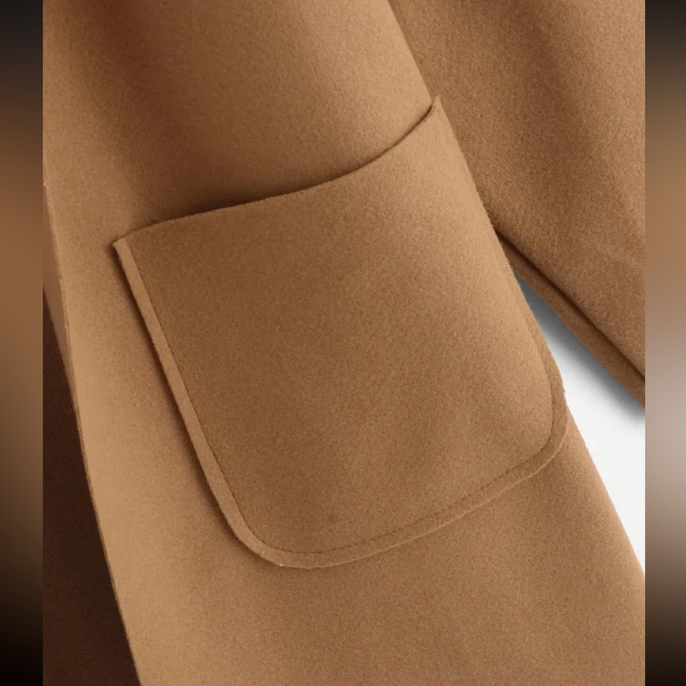 Shawl Collar Pocket Detail Outerwear - Picture 3 of 3